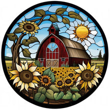 Load image into Gallery viewer, Round Brand Sunflower Classic Car-Full Round Diamond Painting-30x30cm