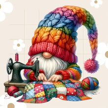 Load image into Gallery viewer, Coffee Gnome-Full Round Diamond Painting-30x30cm