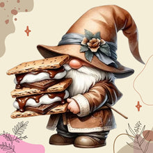 Load image into Gallery viewer, Coffee Gnome-Full Round Diamond Painting-30x30cm