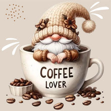 Load image into Gallery viewer, Coffee Gnome-Full Round Diamond Painting-30x30cm