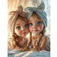 Load image into Gallery viewer, Sweet Girl-Full Round Diamond Painting-30x40cm