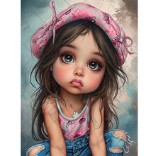 Load image into Gallery viewer, Sweet Girl-Full Round Diamond Painting-30x40cm