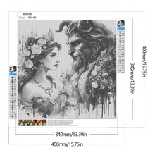 Load image into Gallery viewer, Beauty And The Beast-Full Round Diamond Painting-40x40cm