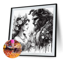 Load image into Gallery viewer, Beauty And The Beast-Full Round Diamond Painting-40x40cm