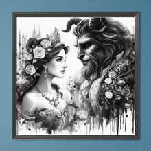 Load image into Gallery viewer, Beauty And The Beast-Full Round Diamond Painting-40x40cm