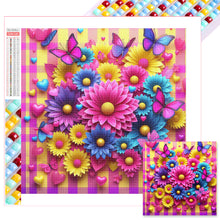 Load image into Gallery viewer, Pink Flowers-Full Square Diamond Painting-30x30cm