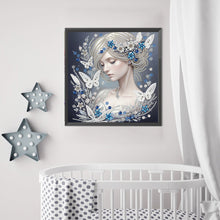 Load image into Gallery viewer, Butterfly Girl-Partial Special Diamond Painting-30x30cm