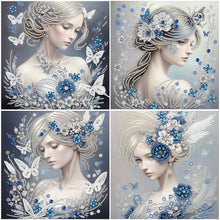 Load image into Gallery viewer, Butterfly Girl-Partial Special Diamond Painting-30x30cm