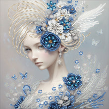 Load image into Gallery viewer, Butterfly Girl-Partial Special Diamond Painting-30x30cm