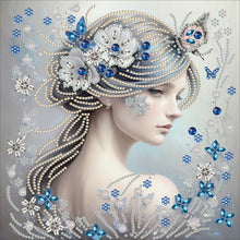 Load image into Gallery viewer, Butterfly Girl-Partial Special Diamond Painting-30x30cm