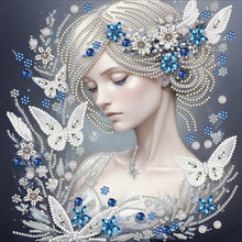 Load image into Gallery viewer, Butterfly Girl-Partial Special Diamond Painting-30x30cm