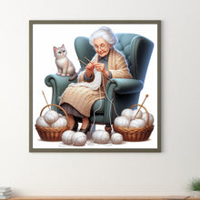 Load image into Gallery viewer, Grandmother-Full Round Diamond Painting-40x40cm