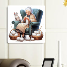 Load image into Gallery viewer, Grandmother-Full Round Diamond Painting-40x40cm