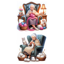 Load image into Gallery viewer, Grandmother-Full Round Diamond Painting-40x40cm