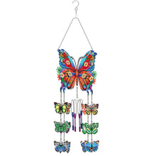 Load image into Gallery viewer, Butterfly-Wind Chime Double Sided-Diamond Pendant
