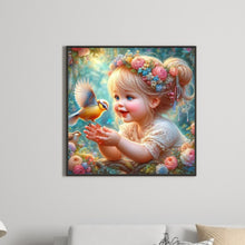 Load image into Gallery viewer, Girl-Full Round Diamond Painting-30x30cm