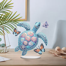 Load image into Gallery viewer, Sea Turtle-Single Side Drill-Acrylic Diamond Desktop Ornament