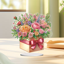 Load image into Gallery viewer, Flower-Single Side Drill-Acrylic Diamond Desktop Ornament