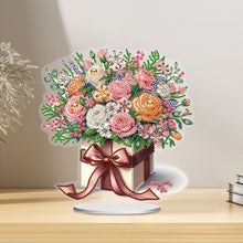 Load image into Gallery viewer, Flower-Single Side Drill-Acrylic Diamond Desktop Ornament