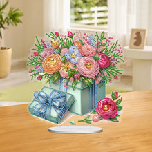 Load image into Gallery viewer, Flower-Single Side Drill-Acrylic Diamond Desktop Ornament