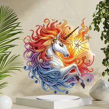 Load image into Gallery viewer, Unicorn-Single Side Drill-Acrylic Diamond Desktop Ornament