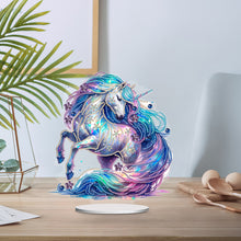 Load image into Gallery viewer, Unicorn-Single Side Drill-Acrylic Diamond Desktop Ornament