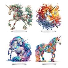 Load image into Gallery viewer, Unicorn-Single Side Drill-Acrylic Diamond Desktop Ornament