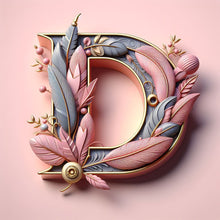 Load image into Gallery viewer, Feather Letter-Full Round Diamond Painting-30x30cm