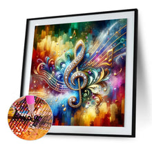 Load image into Gallery viewer, Color Music Symbols-Full Round Diamond Painting-30x30cm