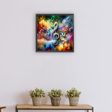 Load image into Gallery viewer, Color Music Symbols-Full Round Diamond Painting-30x30cm