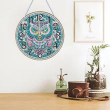 Load image into Gallery viewer, Owl Hummingbird Dragonfly Butterfly-Wooden Diamond Clock Pendant