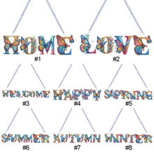 Load image into Gallery viewer, Letter-Single Side Drill-Acrylic Diamond Pendant