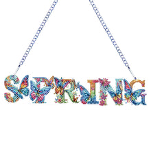 Load image into Gallery viewer, Letter-Single Side Drill-Acrylic Diamond Pendant