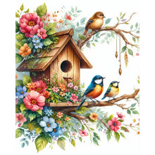 Load image into Gallery viewer, Bird-Full Round Diamond Painting-40x50cm