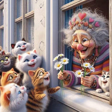 Load image into Gallery viewer, Girl-Full Round Diamond Painting-30x30cm