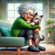 Load image into Gallery viewer, Girl-Full Round Diamond Painting-30x30cm