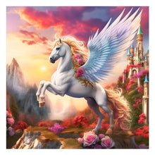 Load image into Gallery viewer, Polar Bear And Flowers-Full Round Diamond Painting-40x40cm