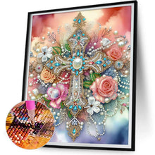 Load image into Gallery viewer, Cross-Partial Special Diamond Painting-30x40cm