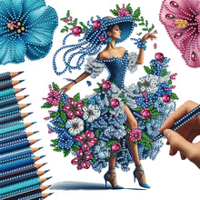 Load image into Gallery viewer, Lady-Partial Special Diamond Painting-30x30cm