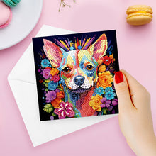 Load image into Gallery viewer, 8Pcs/Set-Cat dog-Diamond Greeting Cards