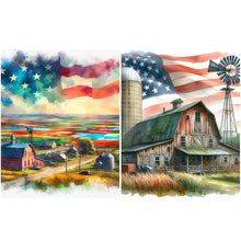 Load image into Gallery viewer, Independence Day-Full Round Diamond Painting-40x50cm