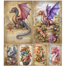 Load image into Gallery viewer, Dragon-Full Round Diamond Painting-40x60cm-Large Size