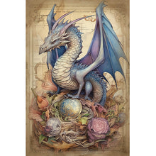 Load image into Gallery viewer, Dragon-Full Round Diamond Painting-40x60cm-Large Size