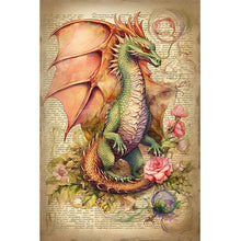 Load image into Gallery viewer, Dragon-Full Round Diamond Painting-40x60cm-Large Size