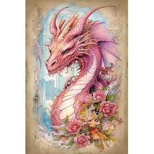 Load image into Gallery viewer, Dragon-Full Round Diamond Painting-40x60cm-Large Size