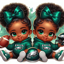 Load image into Gallery viewer, African American Girl-Full Round Diamond Painting-40x40cm