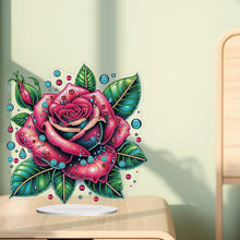 Load image into Gallery viewer, Flower-Single Side Drill-Acrylic Diamond Desktop Ornament