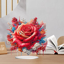 Load image into Gallery viewer, Flower-Single Side Drill-Acrylic Diamond Desktop Ornament