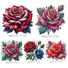 Load image into Gallery viewer, Flower-Single Side Drill-Acrylic Diamond Desktop Ornament