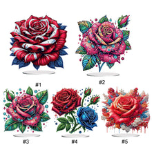 Load image into Gallery viewer, Flower-Single Side Drill-Acrylic Diamond Desktop Ornament